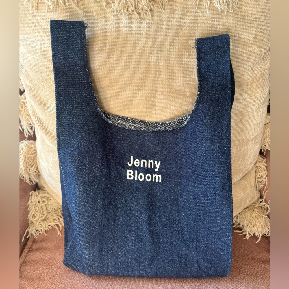 Jenny Bloom Denim Japanese knot bag